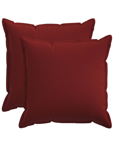 Federa 2 pcs HOUTEN Rosso Vino 65 x 65 cm Lino