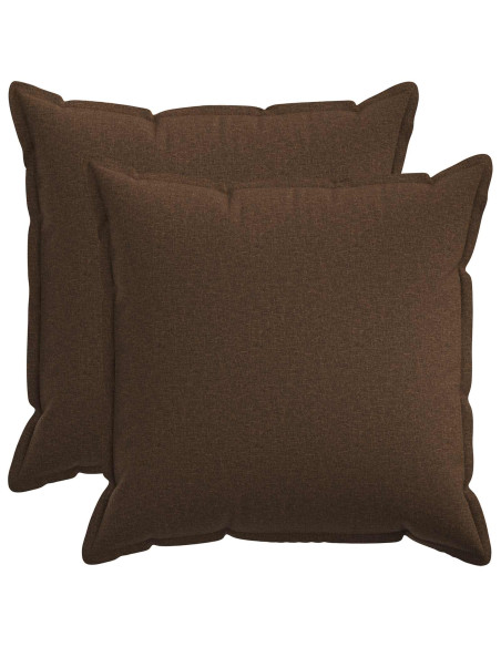 Federa 2 pcs HOUTEN Marrone 65 x 65 cm Lino