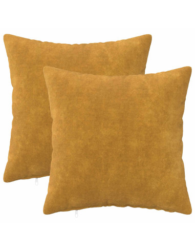 Federa 2 pcs HEERLEN Giallo 50 x 50 cm Fleece in microfibra