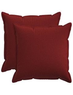 Federa 2 pcs HOUTEN Rosso Vino 55 x 55 cm Lino