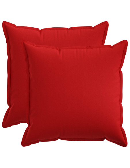 Federa 2 pcs HOUTEN Rosso 55 x 55 cm Lino