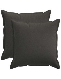 Federa 2 pcs HOUTEN Grigio Scuro 60 x 60 cm Lino