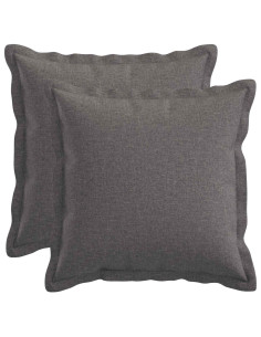 Federa 2 pcs HOUTEN Grigio Chiaro 50 x 50 cm Lino