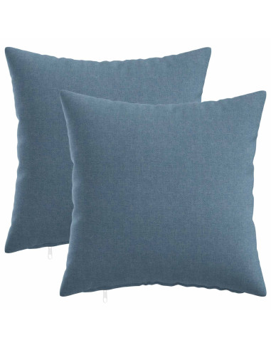 Federa 2 pz HEERLEN Blu jeans 50 x 50 cm Tessuto