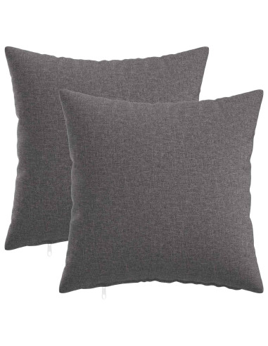 Federa 2 pz HEERLEN Grigio Chiaro 45 x 45 cm Tessuto
