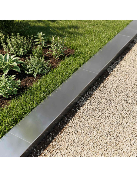 Profilo di copertura per giardino 10 pz 100 x 20 x 5 cm