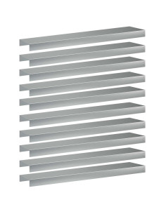 Profilo di copertura per giardino 10 pz 100 x 20 x 5 cm 2