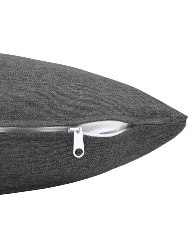 Federa 2 pz HEERLEN Grigio Chiaro 60 x 60 cm Tessuto