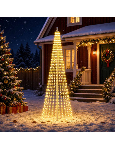 Luci per albero di Natale con 24 LED 744 LED Bianco caldo