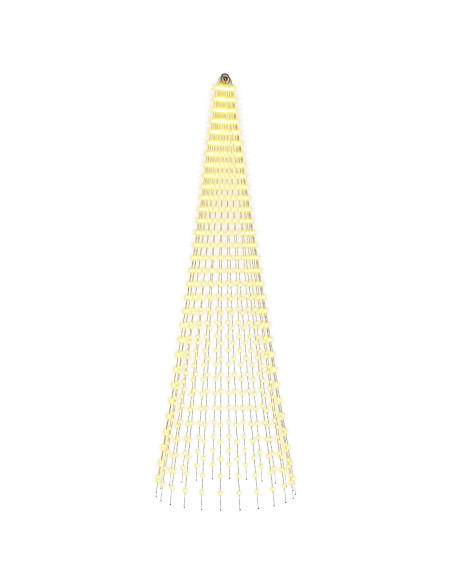 Luci per albero di Natale con 24 LED 744 LED Bianco caldo