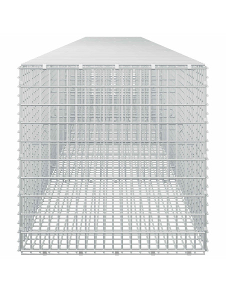 Gabione con filo da 3,5 mm e rete da 5x2,5 cm 500x50x50 cm
