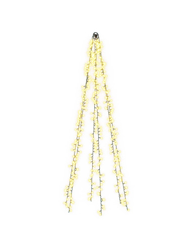 Ghirlande luminose per alberi di Natale Bianco caldo PVC