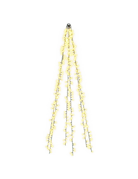 Ghirlande luminose per alberi di Natale Bianco caldo PVC