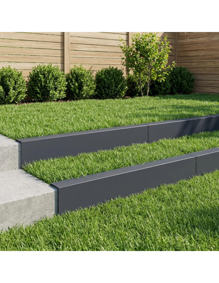 Profilo di copertura per giardino 10 pz 100 x 20 x 15 cm