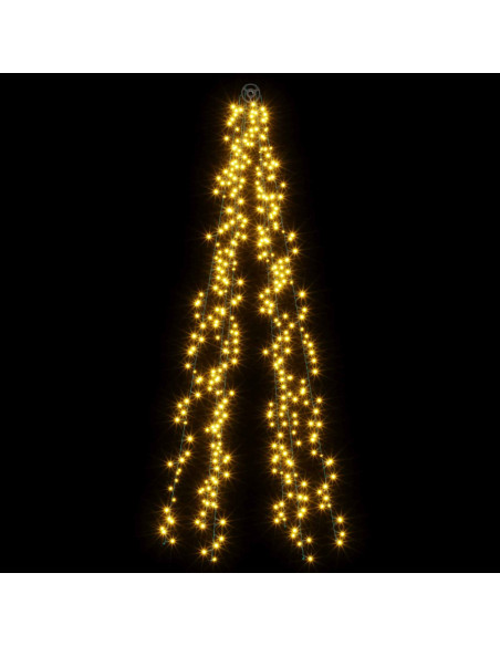 Ghirlande luminose per alberi di Natale Bianco caldo PVC