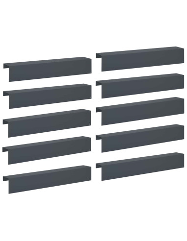 Profilo di copertura per giardino 10 pz 100 x 20 x 15 cm