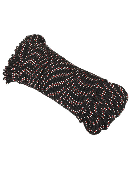 Corda multiuso 5 mm 250 m Nero e Rosso PP 150 kg Carico massimo