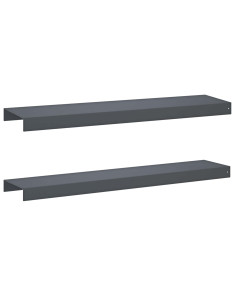 Profilo di copertura per giardino 2 pz 100 x 20 x 5 cm Acciaio 2