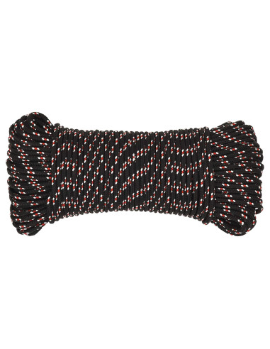 Corda multiuso 5 mm 250 m Nero e Rosso PP 150 kg Carico massimo