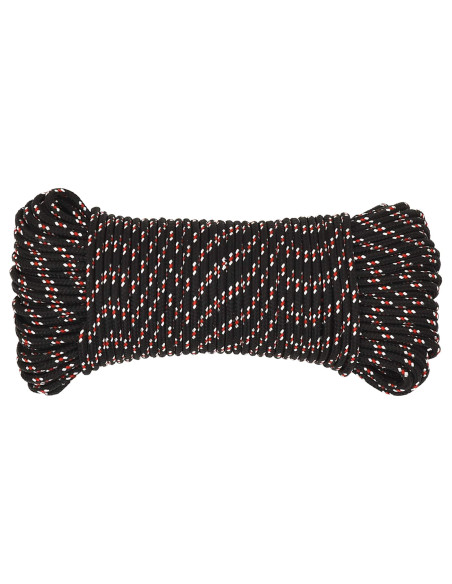 Corda multiuso 5 mm 250 m Nero e Rosso PP 150 kg Carico massimo