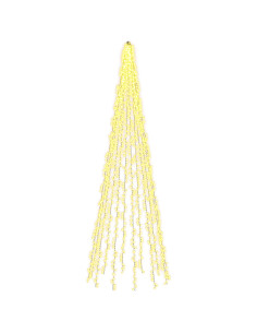 Ghirlande luminose per alberi di Natale Bianco caldo PVC 2