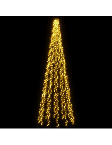 Ghirlande luminose per alberi di Natale Bianco caldo PVC