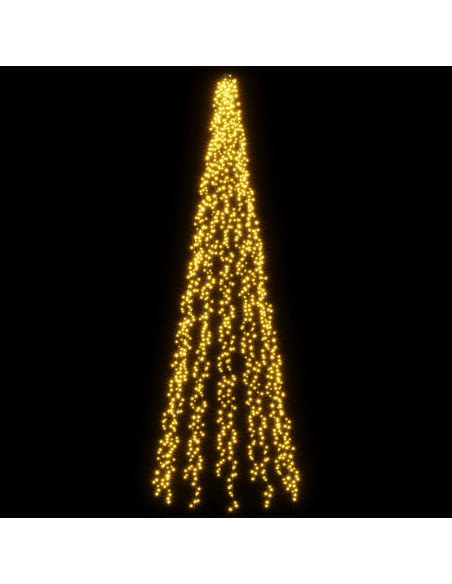 Ghirlande luminose per alberi di Natale Bianco caldo PVC
