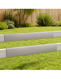 Profilo di copertura per giardino 2 pz 100 x 6 x 15 cm