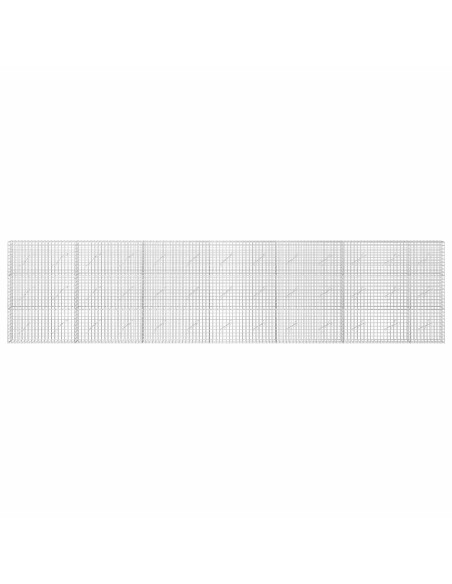 Gabione con filo da 5 mm e rete da 5x5 cm 650x10x150 cm