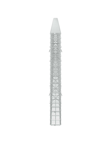 Gabione con filo da 5 mm e rete da 5x5 cm 650x10x100 cm