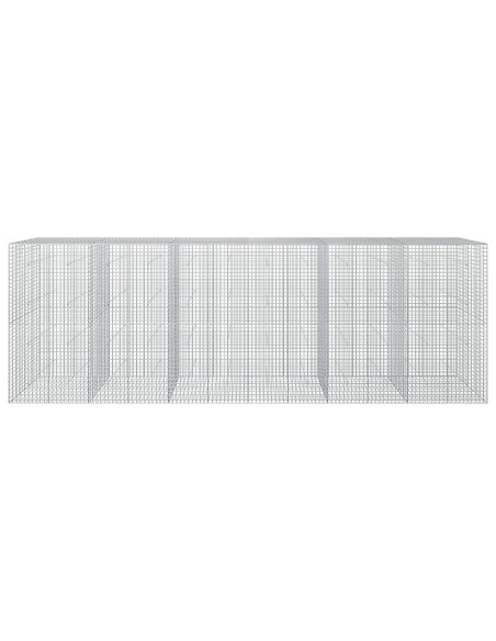 Gabione con filo da 5 mm e rete da 5x5 cm 600x50x200 cm