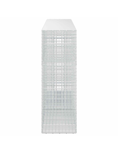 Gabione con filo da 5 mm e rete da 5x5 cm 600x50x150 cm