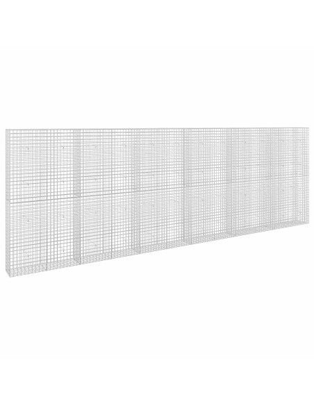 Gabione con filo da 5 mm e rete da 5x5 cm 600x30x200 cm