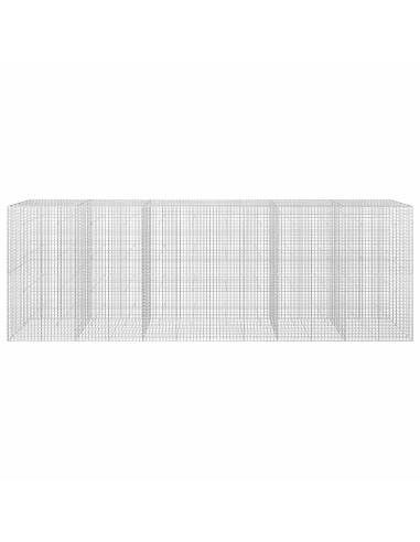 Gabione con filo da 5 mm e rete da 5x5 cm 600x30x200 cm
