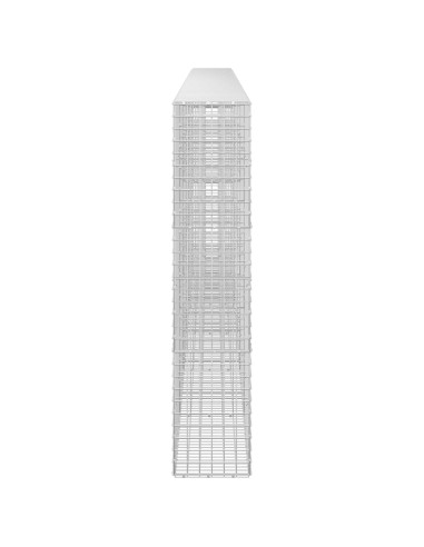 Gabione con filo da 5 mm e rete da 5x5 cm 600x30x150 cm