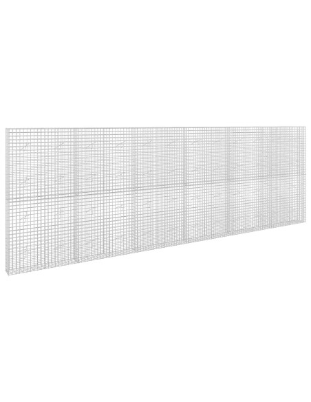 Gabione con filo da 5 mm e rete da 5x5 cm 600x20x200 cm