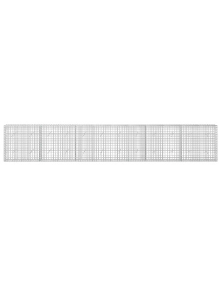 Gabione con filo da 5 mm e rete da 5x5 cm 600x20x100 cm