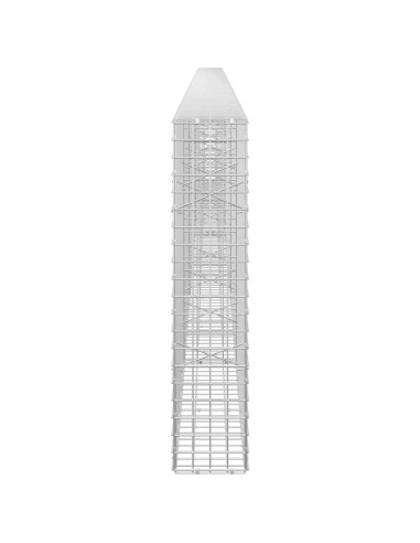 Gabione con filo da 5 mm e rete da 5x5 cm 600x20x100 cm