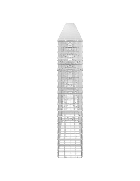 Gabione con filo da 5 mm e rete da 5x5 cm 600x20x100 cm