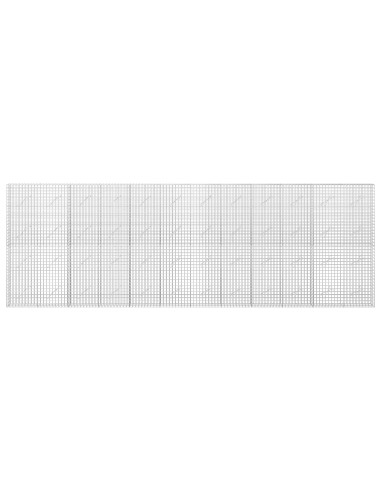 Gabione con filo da 5 mm e rete da 5x5 cm 600x10x200 cm