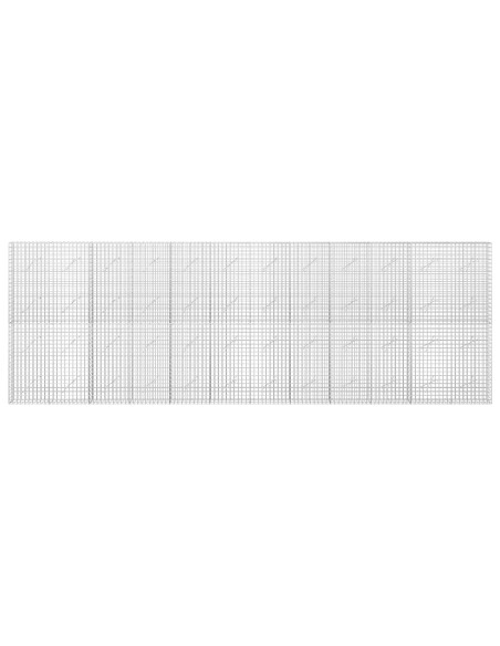 Gabione con filo da 5 mm e rete da 5x5 cm 600x10x200 cm