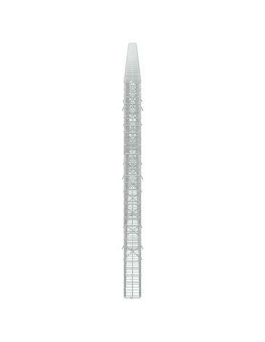 Gabione con filo da 5 mm e rete da 5x5 cm 600x10x150 cm