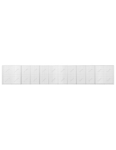 Gabione con filo da 5 mm e rete da 5x5 cm 600x10x100 cm