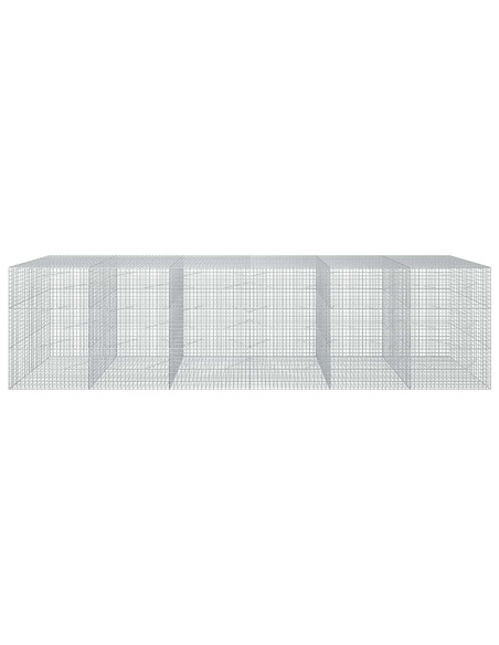 Gabione con filo da 5 mm e rete da 5x5 cm 600x100x150 cm
