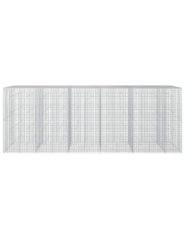 Gabione con filo da 5 mm e rete da 5x5 cm 550x50x200 cm
