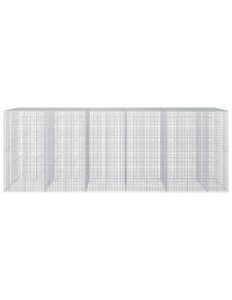 Gabione con filo da 5 mm e rete da 5x5 cm 550x50x200 cm