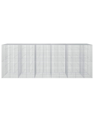 Gabione con filo da 5 mm e rete da 5x5 cm 550x50x200 cm
