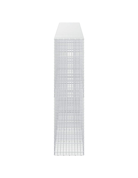 Gabione con filo da 5 mm e rete da 5x5 cm 550x50x200 cm