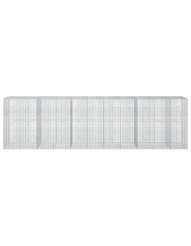 Gabione con filo da 5 mm e rete da 5x5 cm 550x50x150 cm