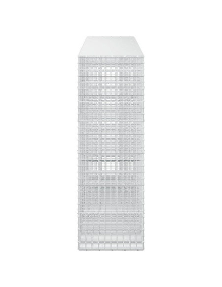 Gabione con filo da 5 mm e rete da 5x5 cm 550x50x150 cm